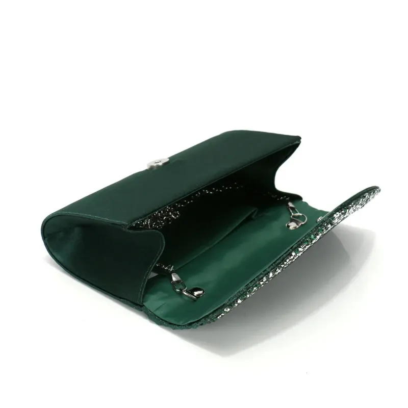 Borse da sera da donna con design a busta glitterata, borse a tracolla in raso, borse da ballo, banchetti, 250614_voghion.com