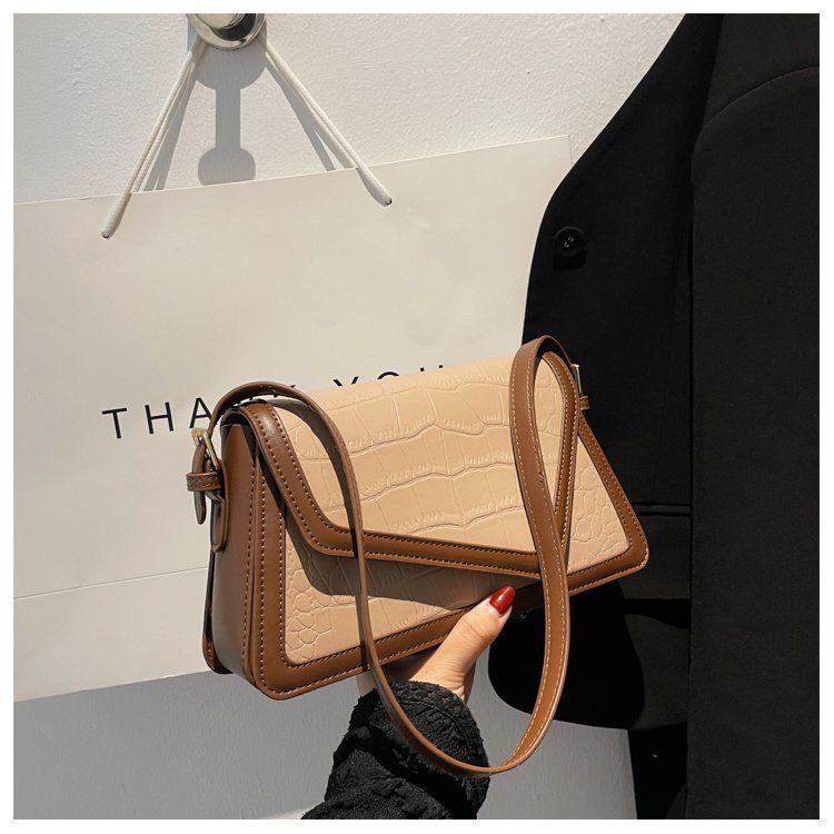 Pushing on shelves, giving you unexpected sales. Magnetic buckle crossbody handbag, contrasting color shoulder bag,_voghion.com