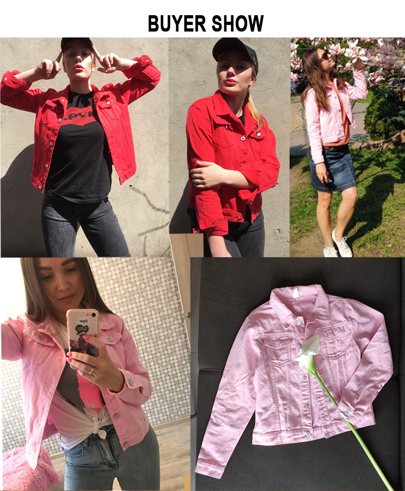 Nuova giacca di jeans da donna primavera e autunno 2022 giacca di jeans corta casual da donna versione coreana giacca di colore solido_voghion.com