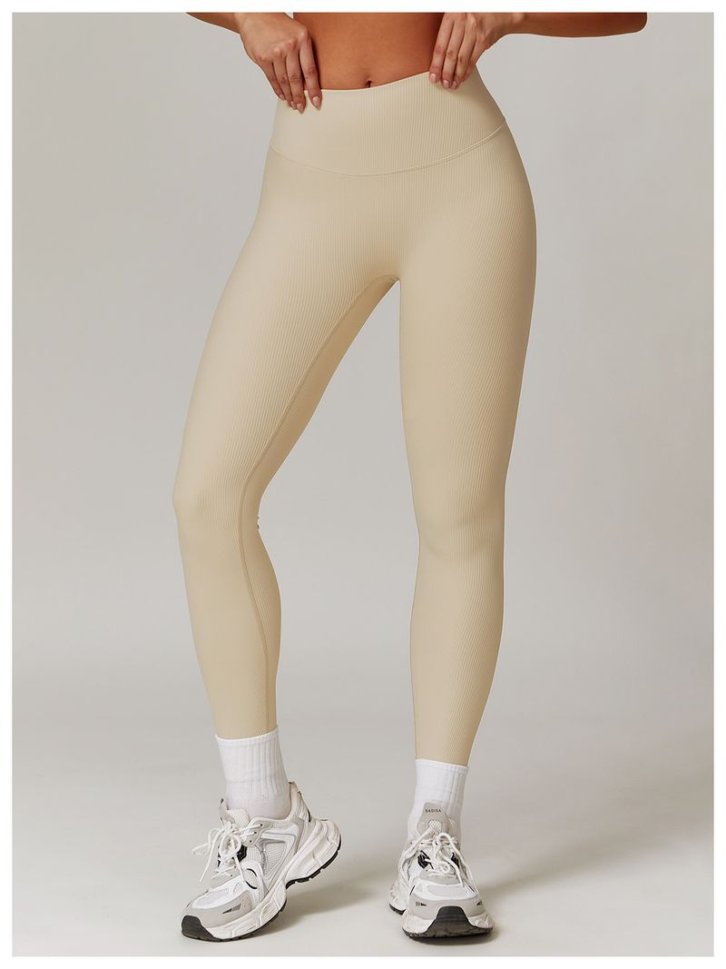 (two pieces)Zechuang Threaded Hip Lifting High Waist Yoga Outer Wear, Tight Fit Sports Abdominal Compression, Speed Drying Running_voghion.com
