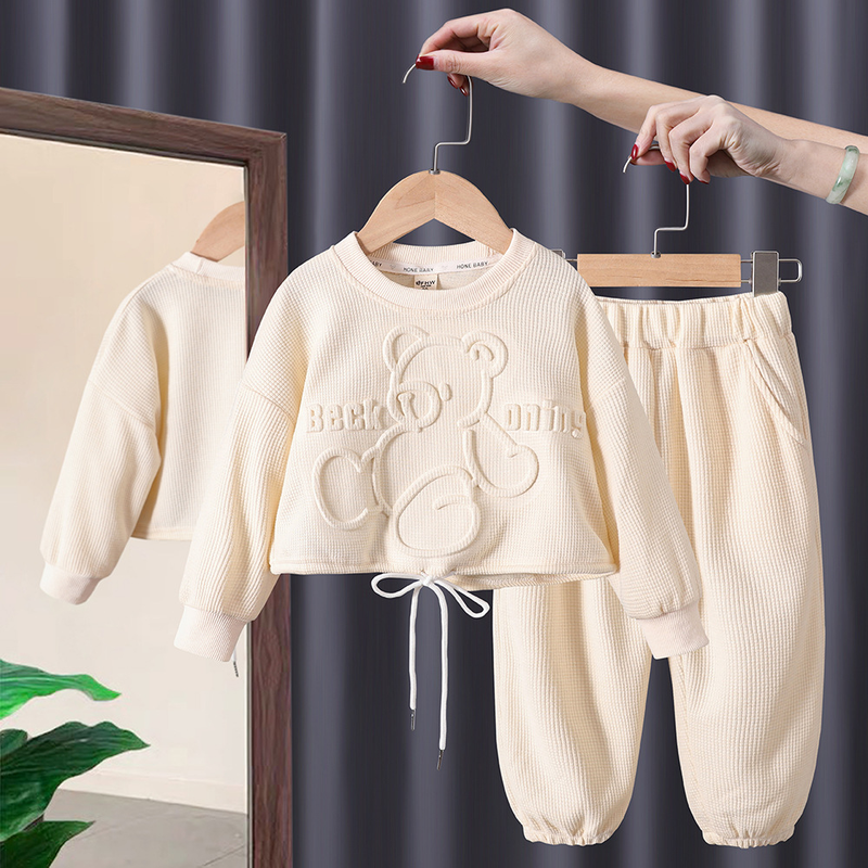 Ensemble deux pièces de sport pour enfants, pull décontracté à la mode pour filles, nouvelle collection automne 2023_voghion.com
