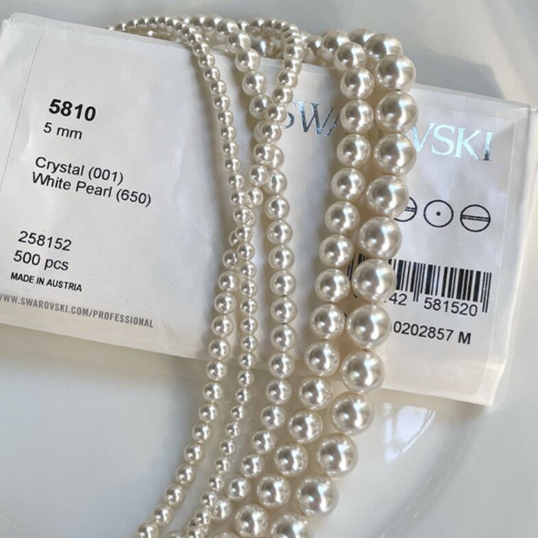Collana di perle rotonde perfette della famiglia Shi dello stesso stile della febbre coreana per le donne, leggera ed estiva, di lusso, di fascia alta, Internet_voghion.com