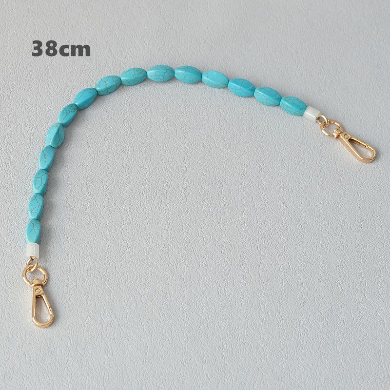 Thick Shoulder Strap Accessories Turquoise Bag Resin Acrylic Phone Chain_voghion.com