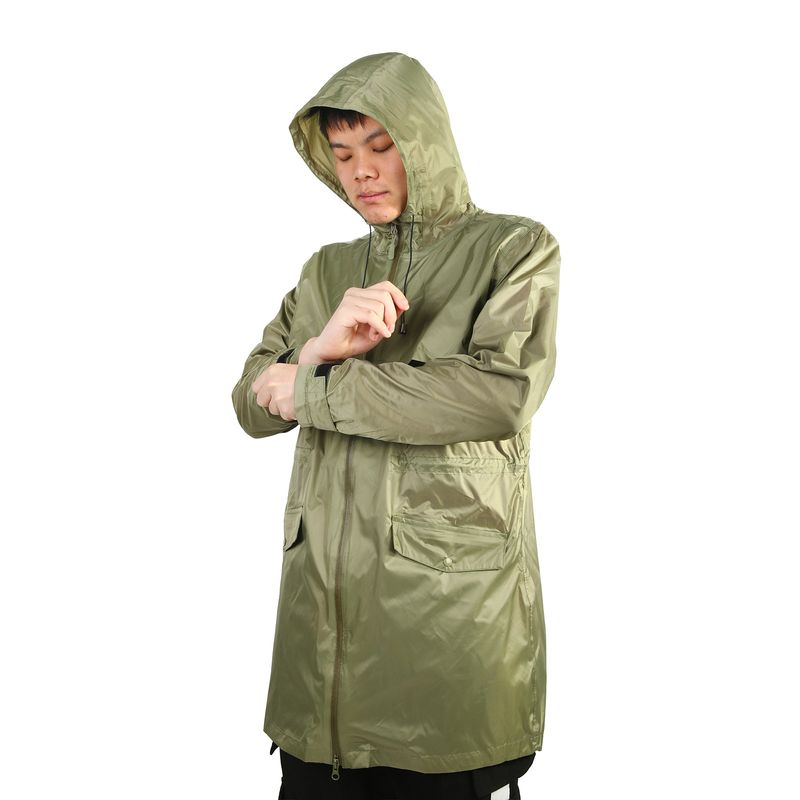 Neutraler regenabweisender Fahrradregenmantel für Damen und Herren, tragbarer Mountainbike-Regenmantel, lange Version_voghion.com