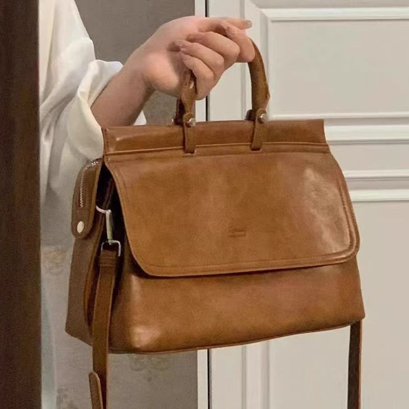 Maletín de mano Tide 2025 para mujer, de gran capacidad, para uso diario, de un solo hombro, tipo mensajero, con bandolera inclinada._voghion.com