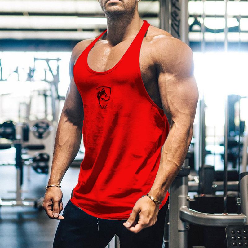 Novi moški poletni fitnes modni trend bombažnega zračnega športnega jopiča_voghion.com