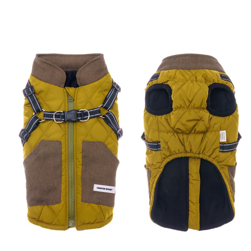 Vestiti caldi autunno inverno addensato a due zampe Teddy Bichon Pomerania Schnauzer piccolo cane gilet_voghion.com