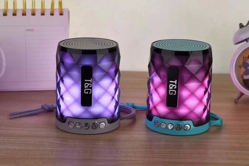 TG155 Portable Outdoor Bluetooth Speaker LED Card Insertion Gift Colorful Light_voghion.com