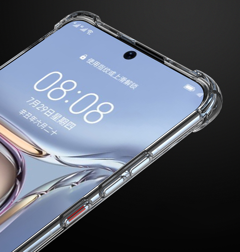 Nárazuvzdorné čiré silikonové pouzdro pro Huawei P50 P40 P30 P20 Lite Nova 8 7 Pro Se Ultra tenký měkký kryt_voghion.com