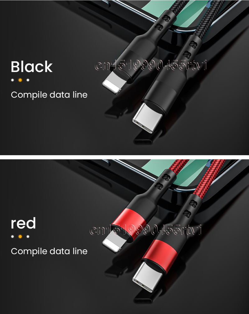 20W PD USB C Quick Charge Charger Cable For iPhone 14 13 12 11 Pro Max XS XR 8 Plus Fast charging USB Type C D    _voghion.com