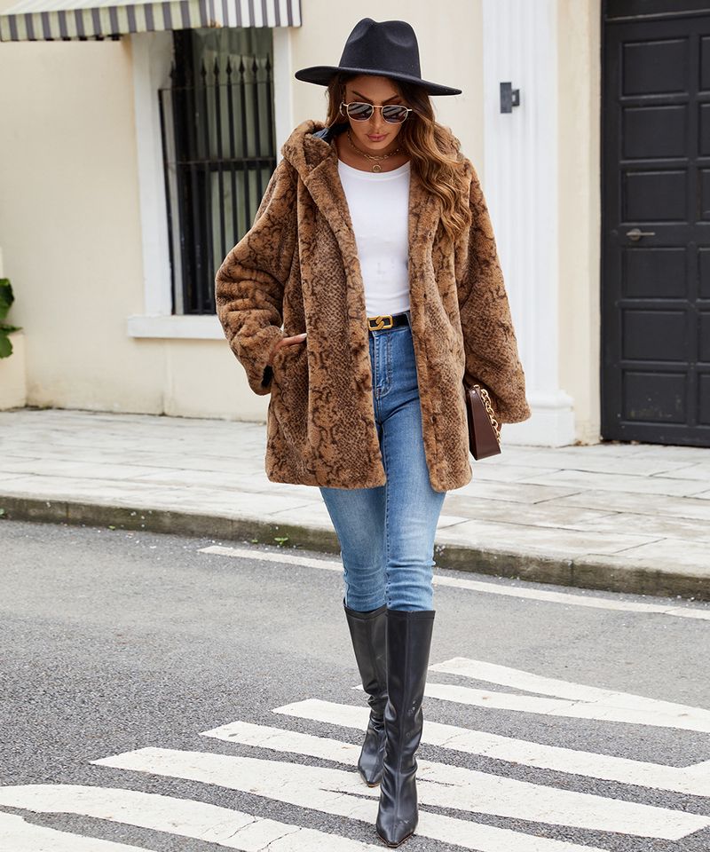 Trendiger Kunstpelzmantel mit Leopardenmuster – Plüschiger, warmer und stylischer Wintermantel für Damen_voghion.com