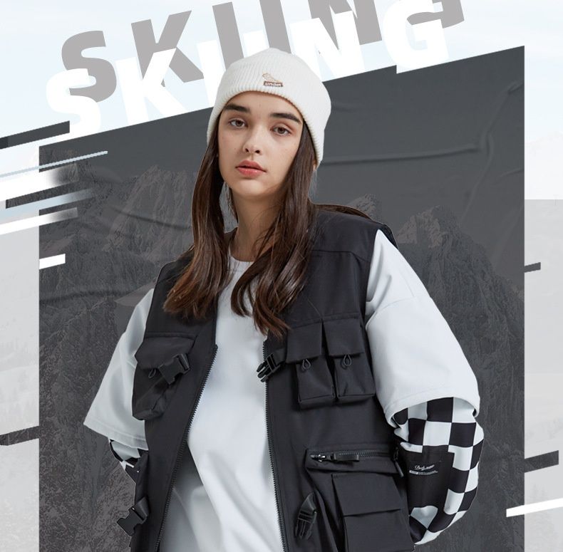 001 New Vest For Men Women, Water-Resistant, Warm, Multi-Pocket, Single And Double Board Ski Jacket, Sweatshirt Outerwear_voghion.com