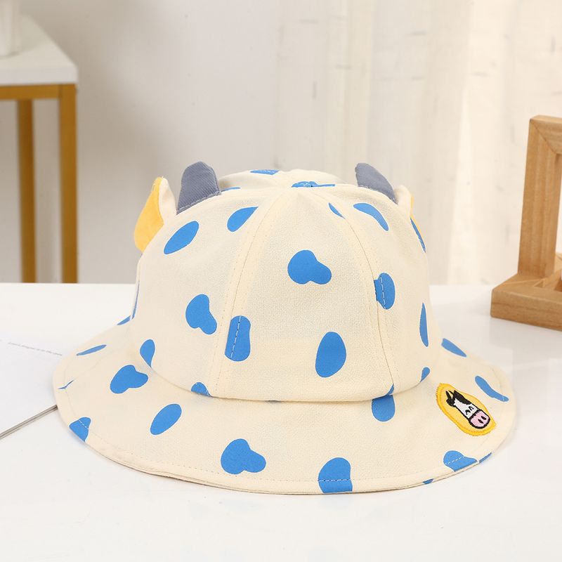 Baby Frühling/Sommer dünner Fischerhut im süßen Polka Dot-Reisehut, Unisex-Sonnenhut für Jungen und Mädchen_voghion.com