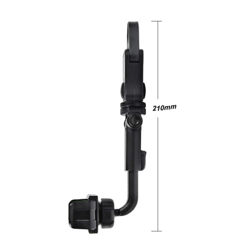Kunjiuyou Handyhalterung, universell verstellbar, First-Person-View-Funktion, Auto-Rückspiegel, Telefon-Schnallenclip für die Küche, Schwarz_voghion.com