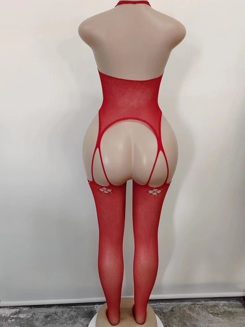 Body in rete da donna Body in rete con glitter erotici_voghion.com