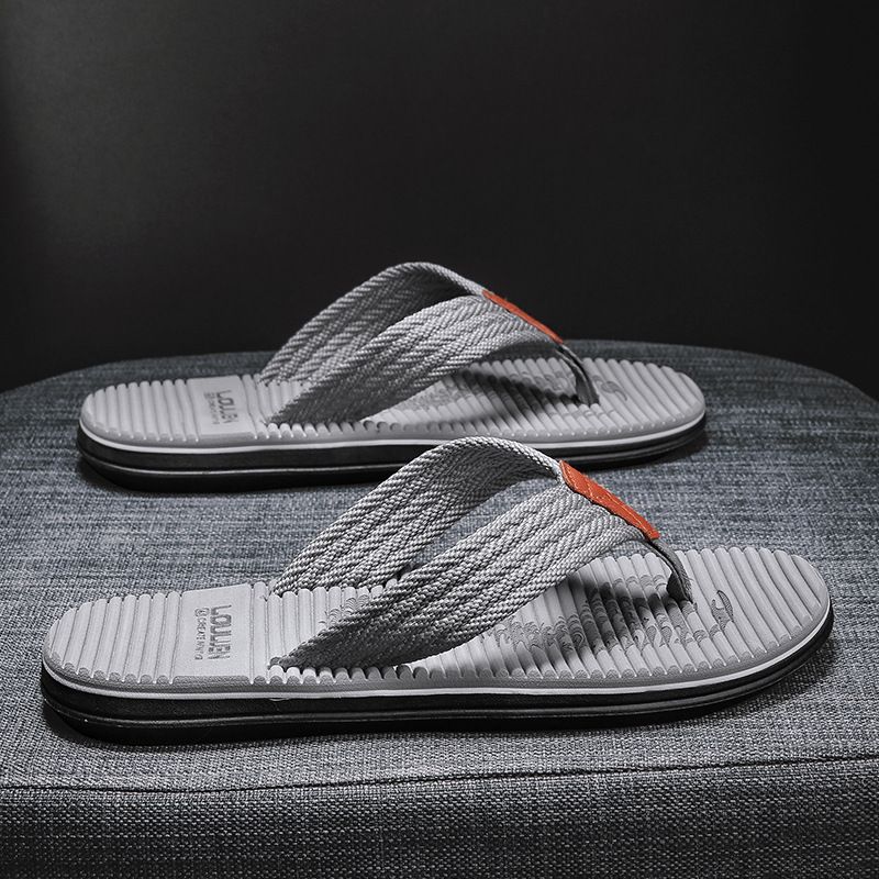 Nuove infradito da uomo alla moda con suola in gomma per ciabatte da spiaggia estive, sandali oversize_voghion.com