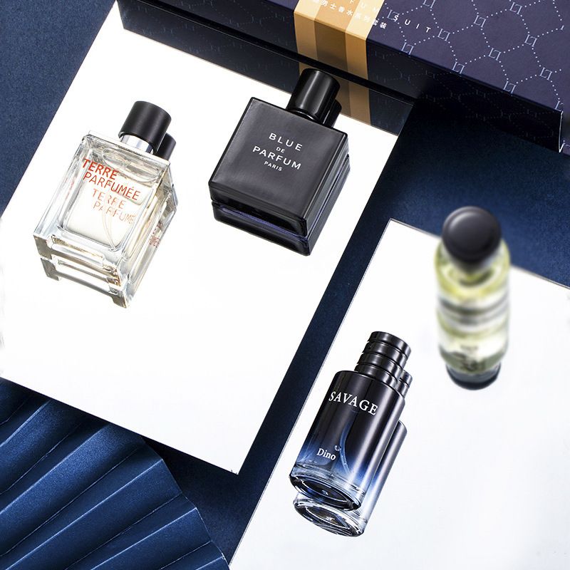 2024 Neues vierteiliges Herrenset Blue Earth Parfüm Leichter Duft Live 25ml_voghion.com