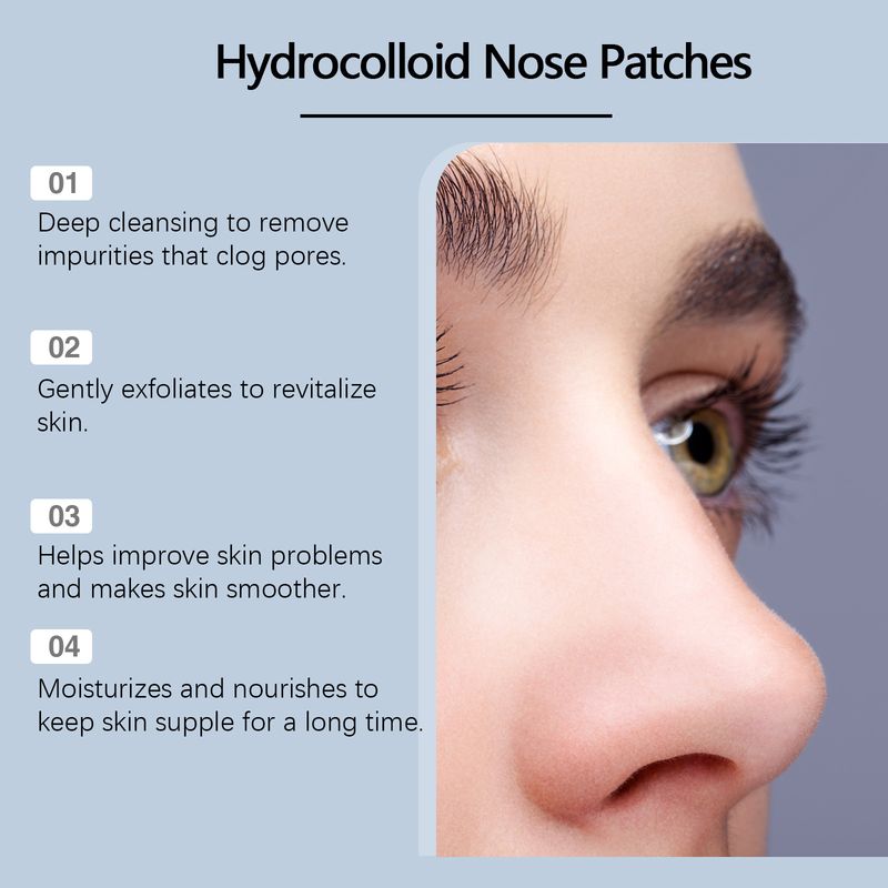 Hoygi Salicylic Acid Nose Care Patch Gently Cleanses Skin From Oil, Blackheads, Pimples And Delicate Pores Without Tight Pores_voghion.com