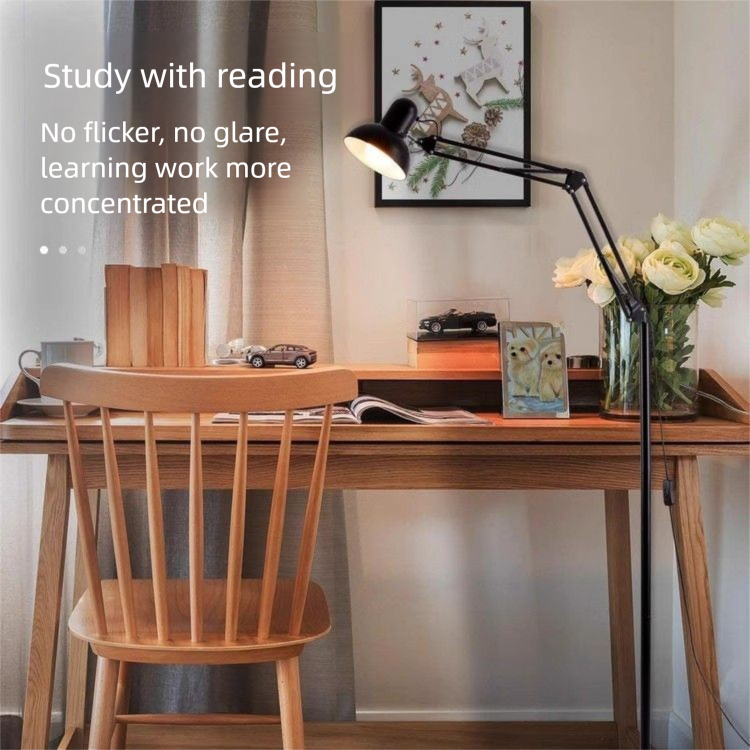 Nordic Smart Remote Control Living Room Bedroom Dimmable Bedside LED Eye Protection Table Embroidered Floor Lamp_voghion.com