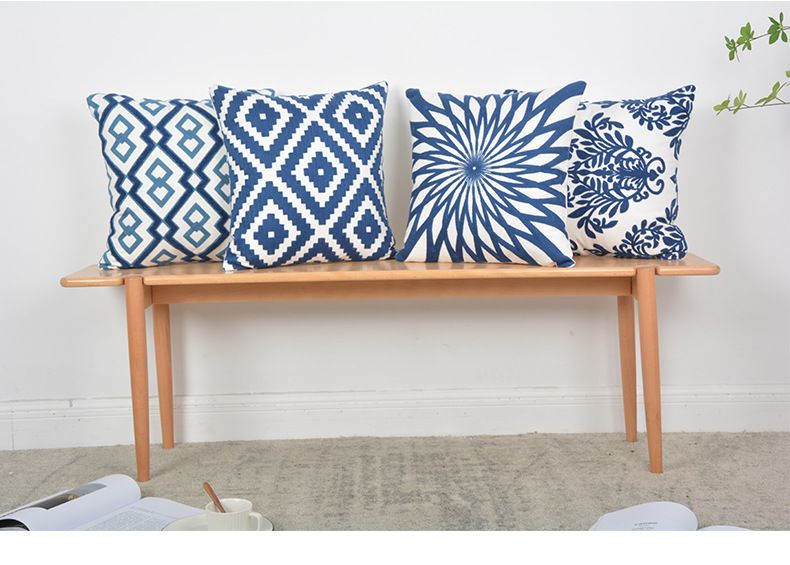 Minimalist Pillow Cushion Set – 45x45cm Soft PP Cotton Filled, Breathable Pure Color Cover, Zen Home Decor For Sofa/Bed_voghion.com