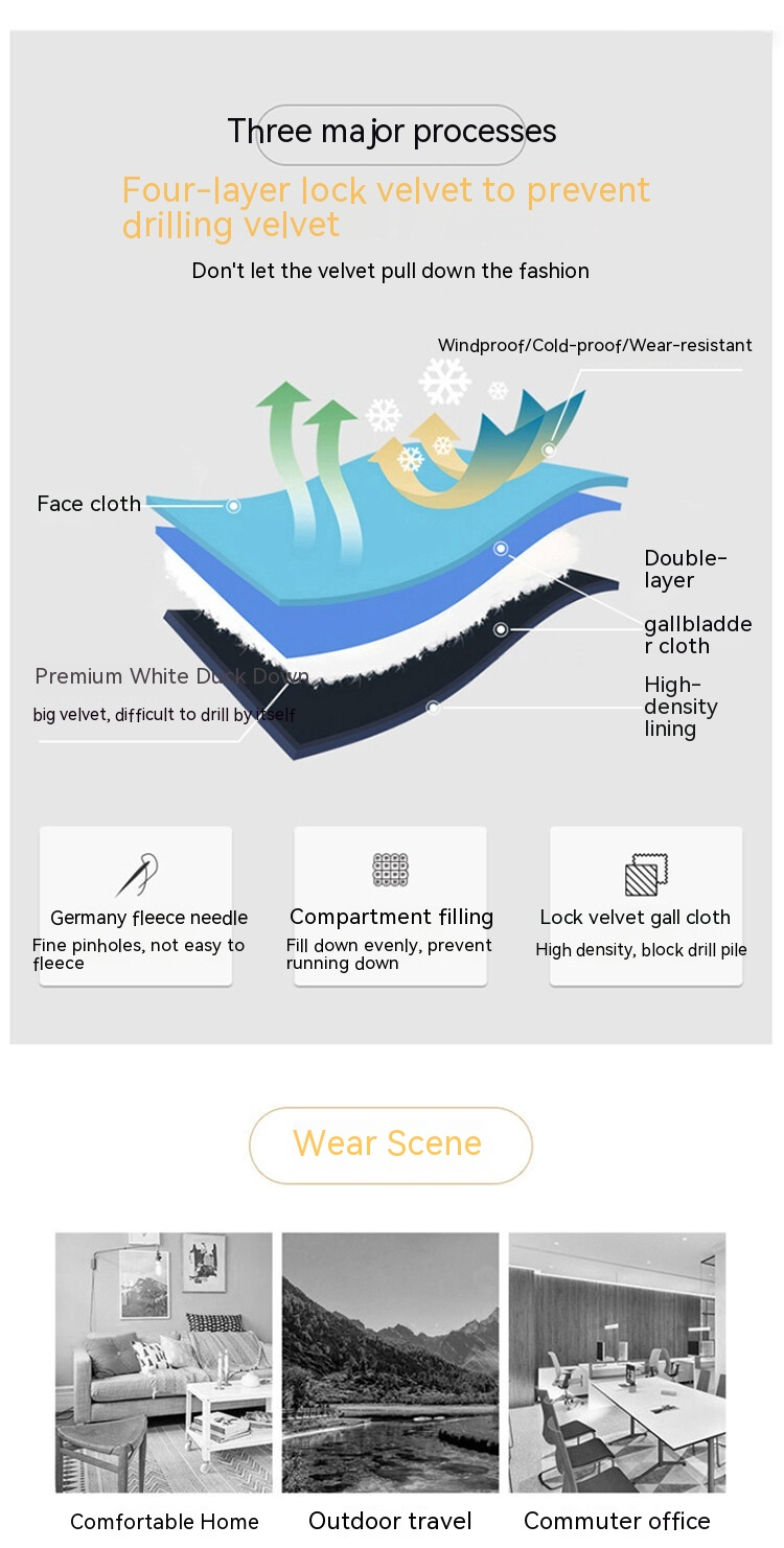 Piumino da uomo nuovo autunno e inverno 2024 caldo piumino d'anatra bianco di tendenza con colletto in piedi ispessito_voghion.com