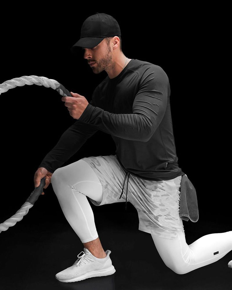 Men's 2-In-1 Quick-Dry Workout Shorts - Basketball Running Gym Yoga Athletic Shorts With Liner (Lightweight Stretch Fabric Multiple Colors)_voghion.com