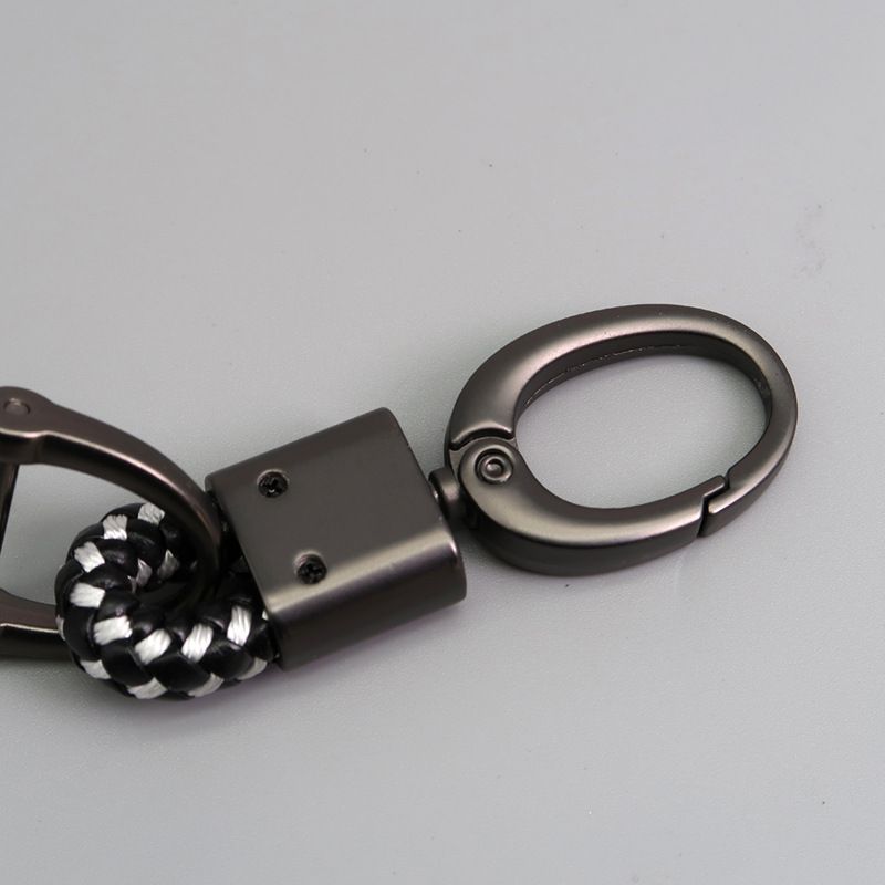 Auto sleutelhanger handgeweven leren touw sleutelhanger_voghion.com