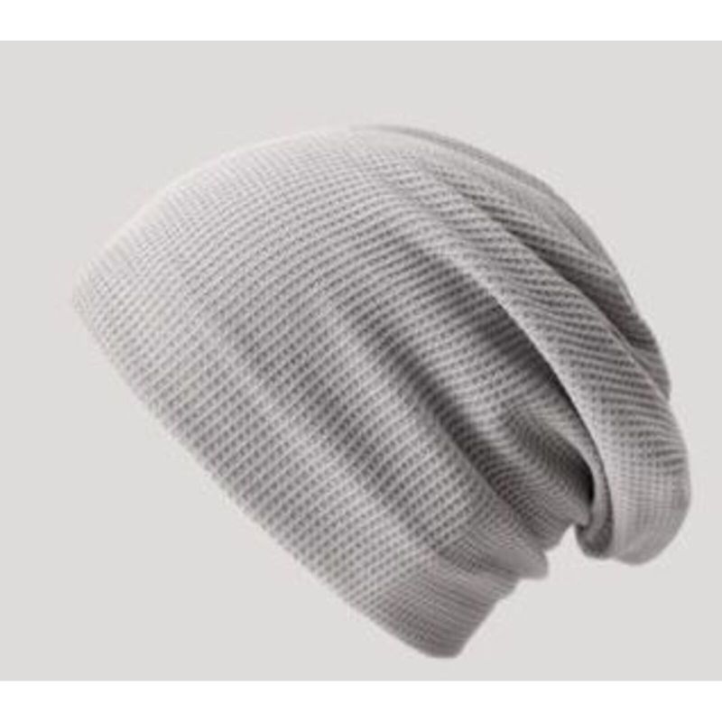 Cappello caldo da uomo, lavorato a maglia, con grande circonferenza della testa, per primavera, autunno e inverno_voghion.com