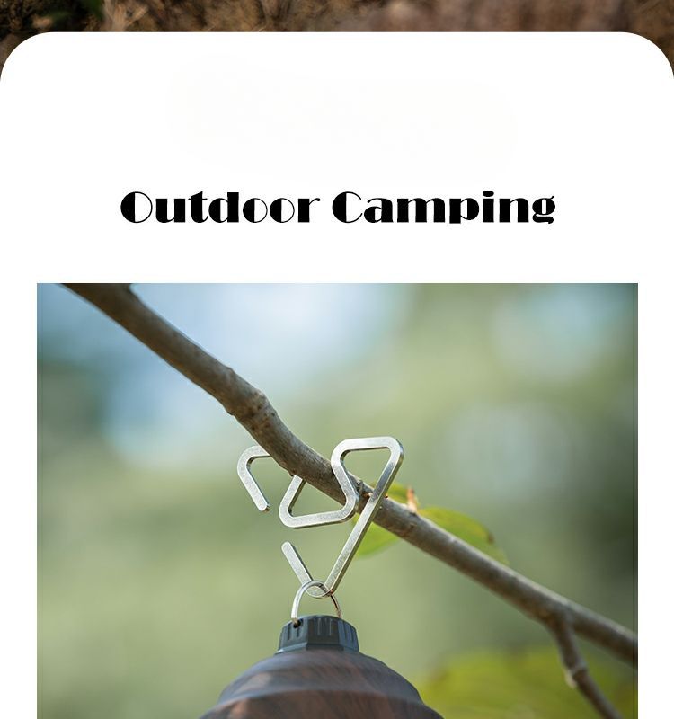 Outdoor-Edelstahl, rutschfest, ultraleicht, multifunktional, leicht, wendbar, S-förmiger Haken, Campingzubehör_voghion.com