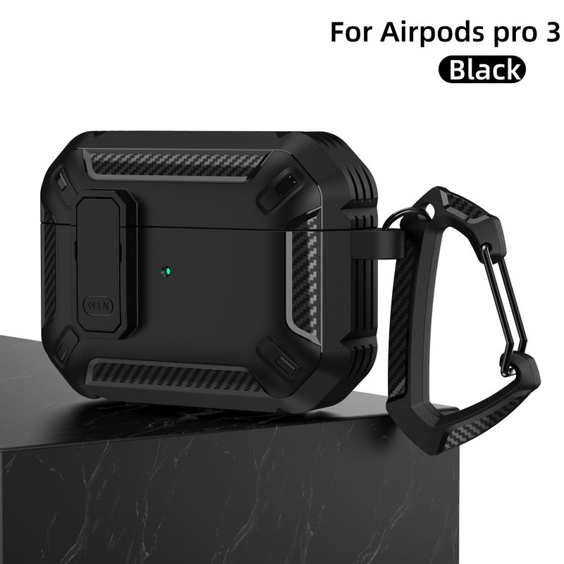 Earphone Secure Lock Cover Accessories With Cleaner Kit Protective Hard Armor For AirPods Pro 3 Case_voghion.com