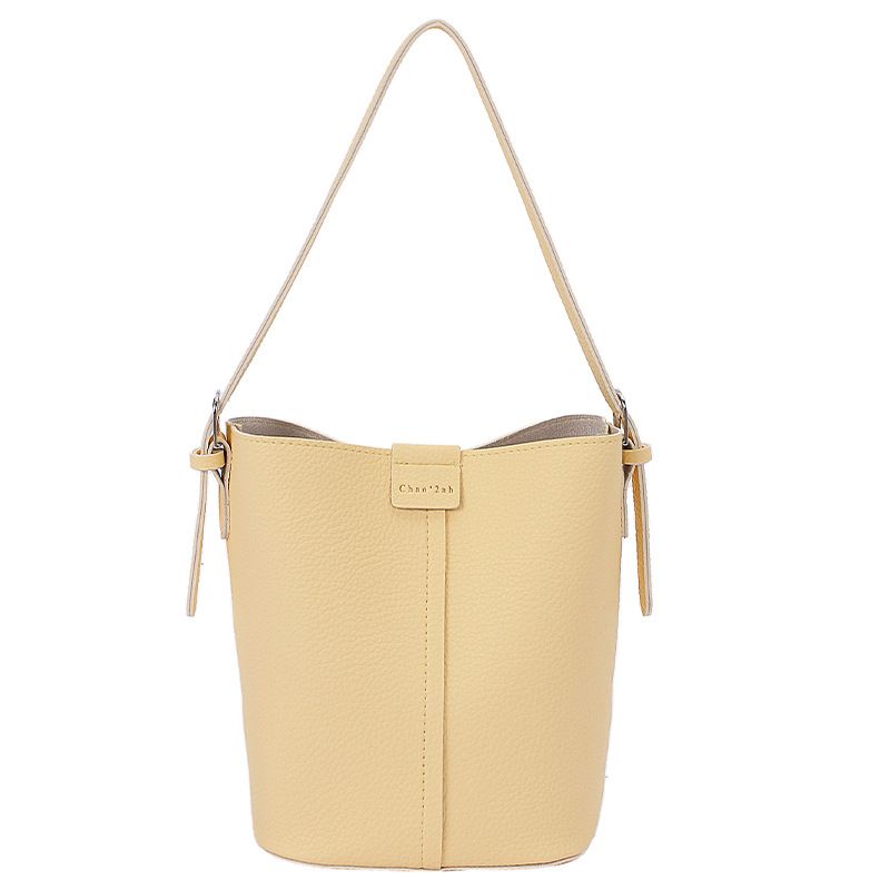 Borsa a tracolla casual in morbida pelle, borsa a secchiello, piccola borsa da donna, nuova moda estiva 2025_voghion.com