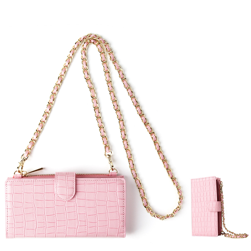 Xiaoxiangfeng chain bag, fashionable coin purse, cross-body trendy Korean version, simple solid color long mini shoulder mobile phone bag_voghion.com