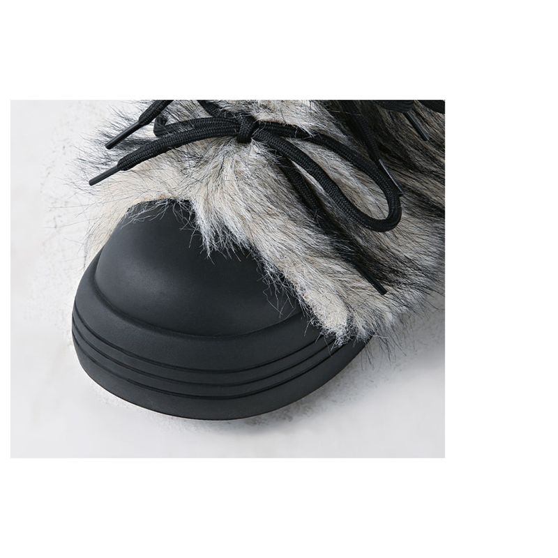 2025 Fall/Winter New Women's Chunky-Soled Boots Suede Thickened Short Boots Warm Cotton-Lined Boots_voghion.com
