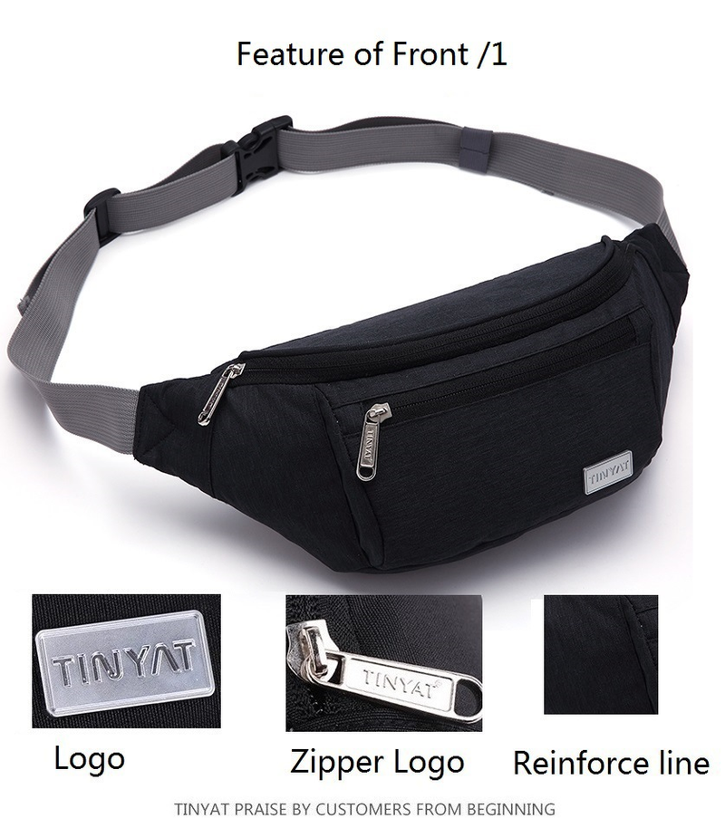 Sac de messager sac de taille de téléphone portable pour hommes faire des affaires sac de caisse enregistreuse sac de poitrine multifonctionnel en cours d'exécution sac de poitrine décontracté_voghion.com