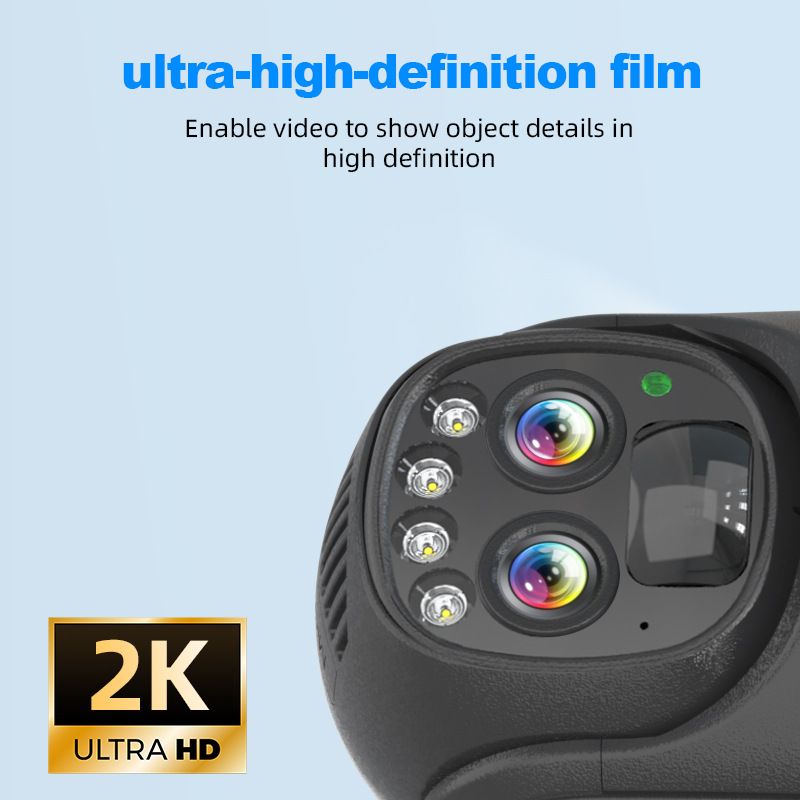 Telecamera di sicurezza PTZ solare 4G – Zoom 10X, HD 3MP, visione notturna 50m, monitoraggio remoto IP66_voghion.com