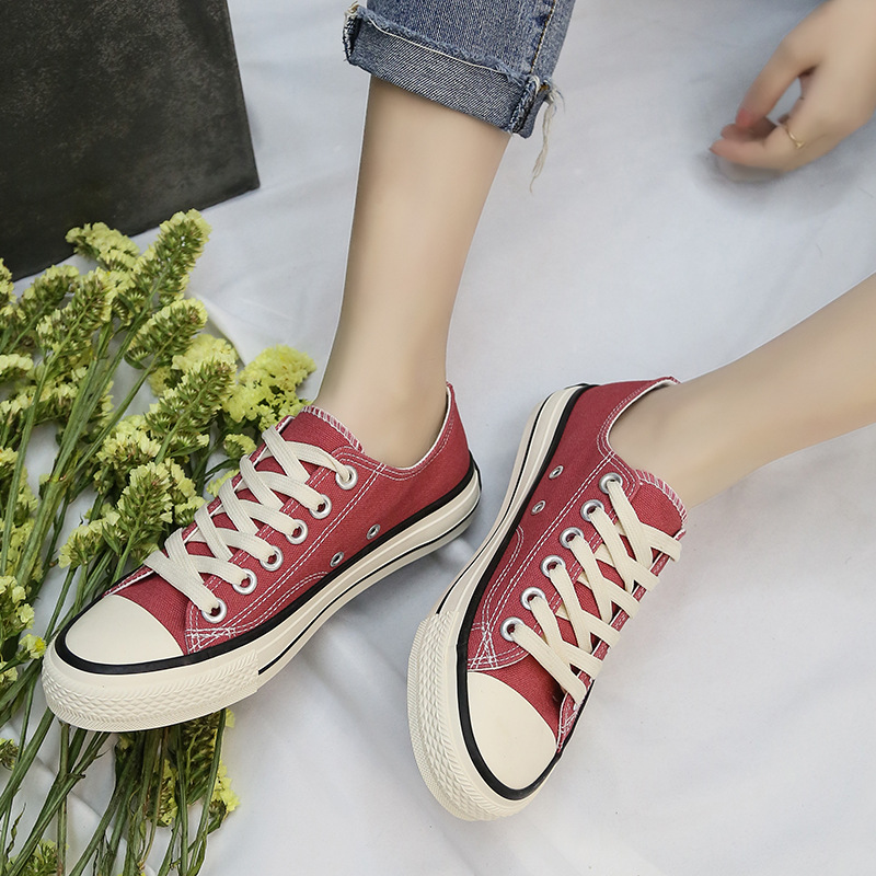 Canvas Schuhe modische und vielseitige Frauen Low Top Paar 2024 neue koreanische Version klassische Männer_voghion.com
