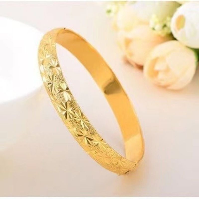 Bracciale con chiusura a forma di cielo stellato placcato in oro e rame per donna, in oro sabbia vietnamita, con elevata ritenzione del colore_voghion.com