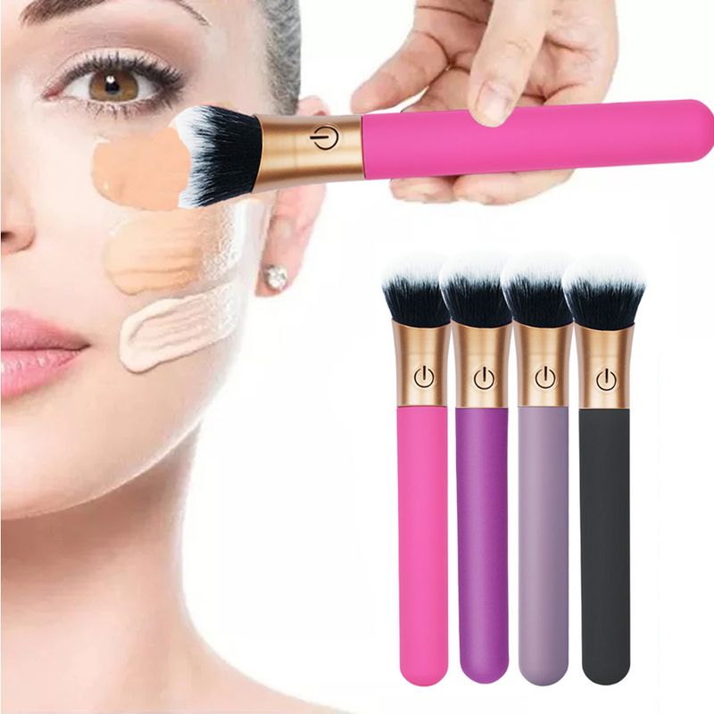 Nowy wibrator z pędzelkiem do makijażu od Self Media Insert Silne wibracje Masturbator damski Wibrujący masturbator Zabawki erotyczne_voghion.com