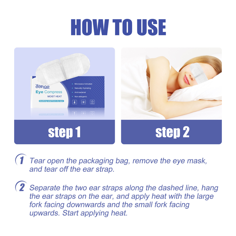 Steam Beautiful Urteøjenmaske Lindrer Træthed Tørre Øjenmaske Varm Påføring Skygge Beroligende Søvn Varmeøjenmaske_voghion.com