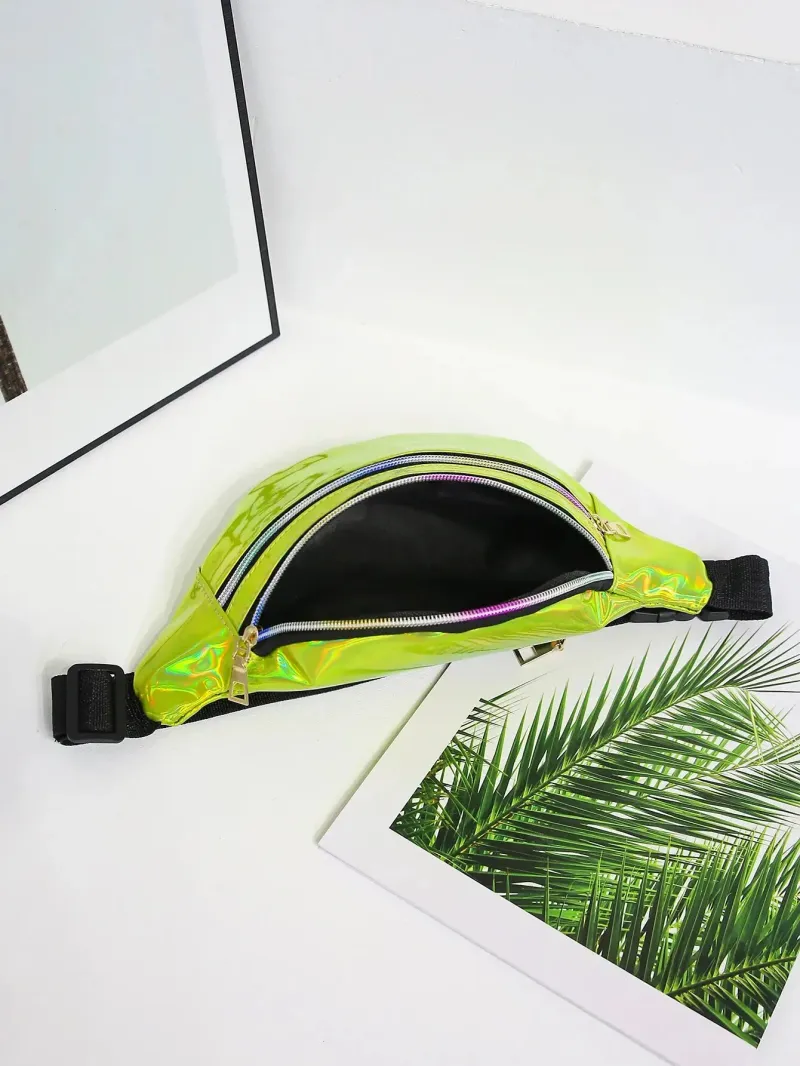 Marsupio con cintura laser olografica, grazioso marsupio, per feste, viaggi, moda, ragazze, tracolla, glitter 250806_voghion.com