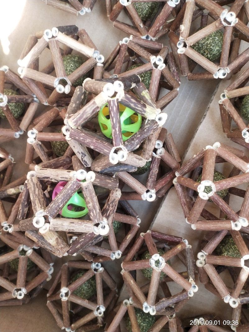 Origin Muttian Polygonum Linglong Ball Catnip Toy Cat Snack_voghion.com