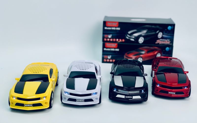 EONKO WS-592 Bumblebee Car Shape Wireless Bluetooth Speaker with TF USB FM AUX Handsfree TWS Autodyne Rechargeable_voghion.com