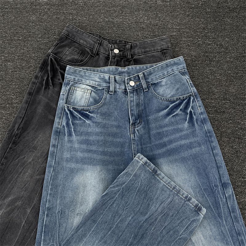 Men's Clothing Jeans 2025 Summer Men's Trend Straight Flared Slim Pants_voghion.com