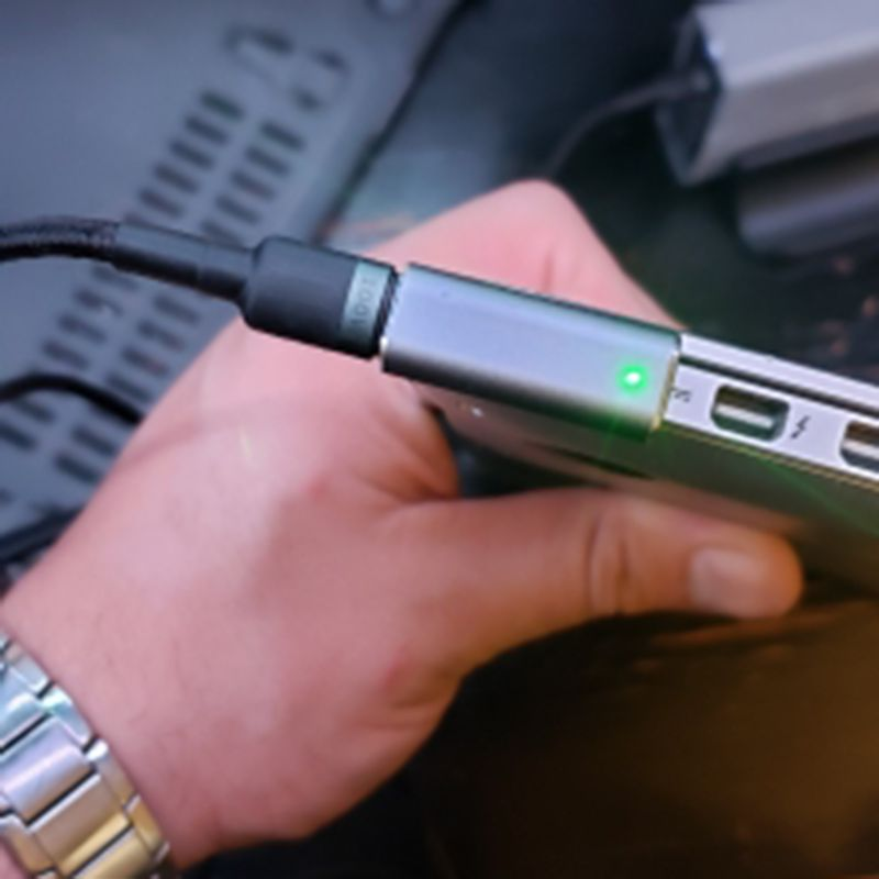 Farfi Adapter Konverter PD Quick Charge Aluminium Legierung Typ-C zu Mag-sicher 1/2 Magnetische Lade Anschluss für Buch_voghion.com