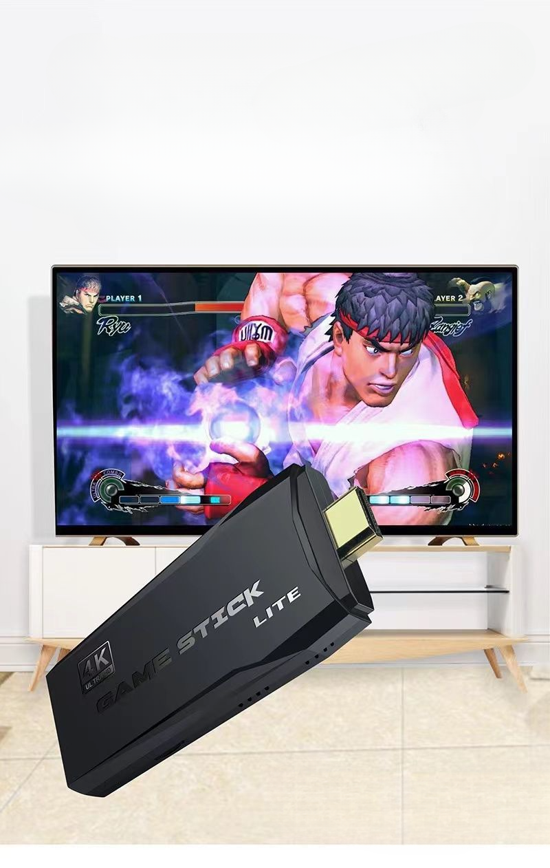 2024 New Home Console with TV 3D Classic Nostalgic Arcade Game HD 4k Wireless Childhood Duo_voghion.com