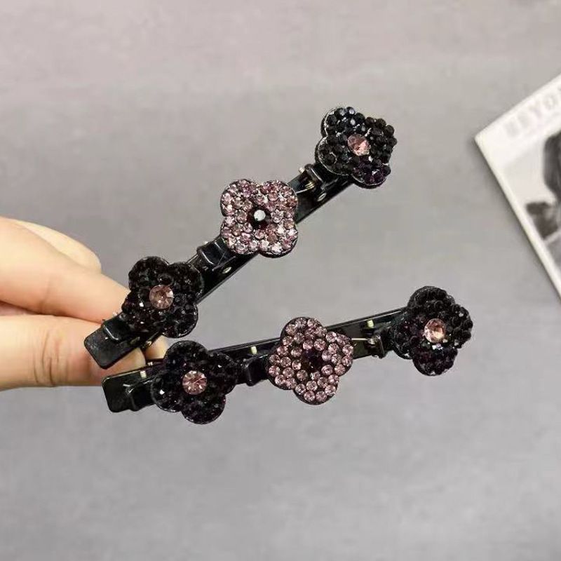 Four-leaf Clover Broken Hairpin Hair Tackling Artifact Hairpin Side Clip Headdress Forehead Bangs Clip Duckbill Clip Explosions_voghion.com
