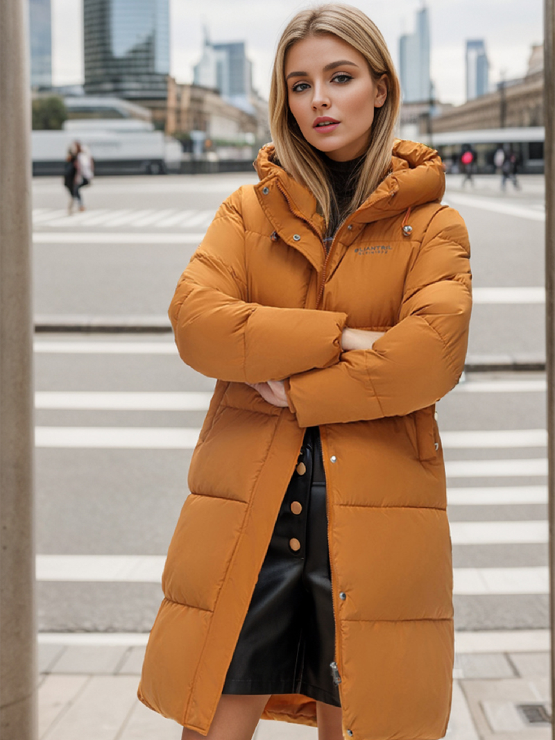 Warme Winterjacke für Damen, mit Baumwolle gefütterte Jacke, lange, warme Jacke mit Baumwollfutter, Übergröße, Kapuzenmantel_voghion.com