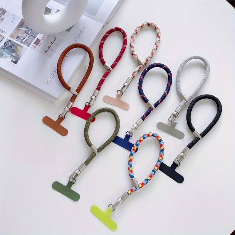 Hochwertiges, verstellbares Handy-Lanyard, kurzes Armband, Outdoor-Reisen, Shopping-Party, vielseitiges, tragbares Seil, starker Fallschutz_voghion.com