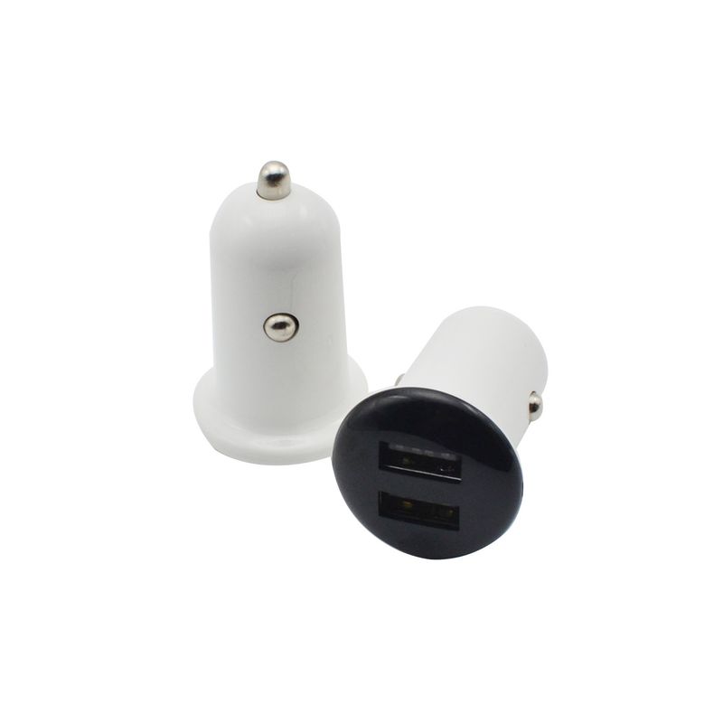Muziekfestival 2.1A USB-poort Ronde ring Mini-oplaadapparaat Dual U-autolader_voghion.com