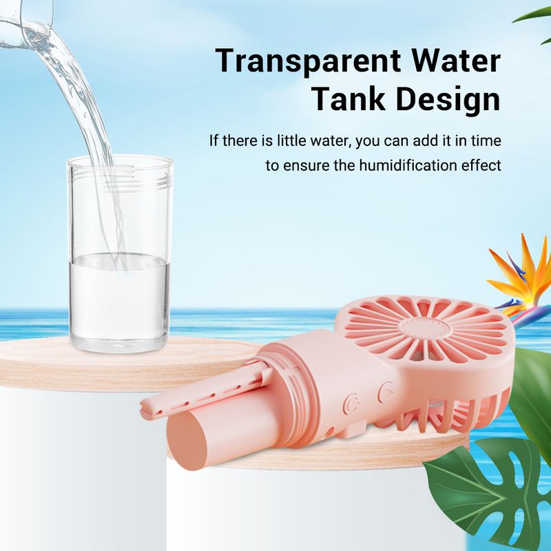 New Handheld Mini Air Conditioner USB Rechargeable Portable Mist Cooler Cooling Spray Humidifier Fan For Home Office_voghion.com
